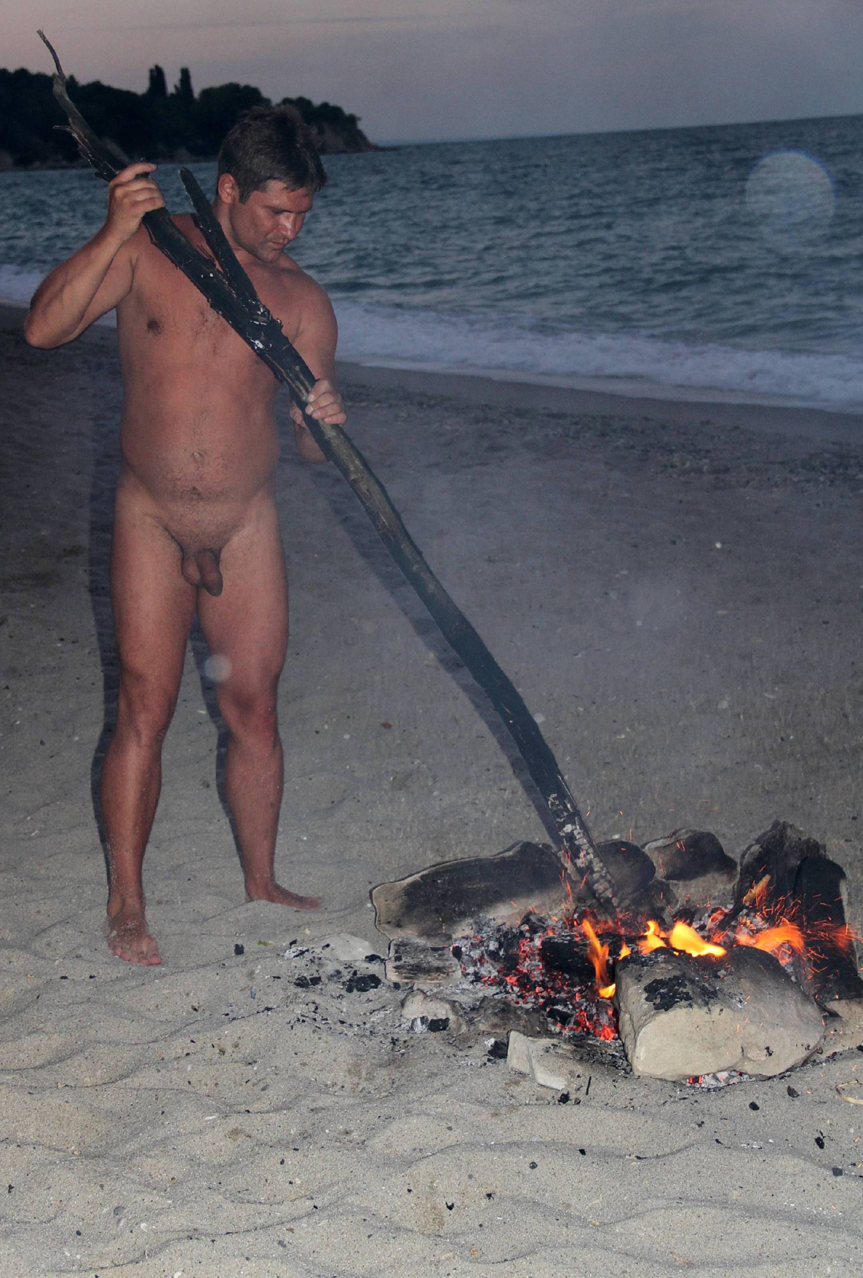 Nudist Photos Beach Bonfire Festivity - 2